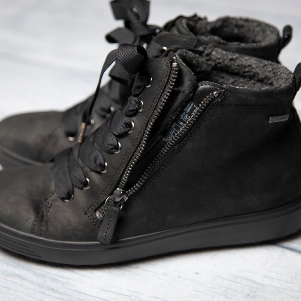 ECCO Women's Soft 7 TRED Gore-TEX High Sneaker, Size 7-7.5 - Picture 6 of 15